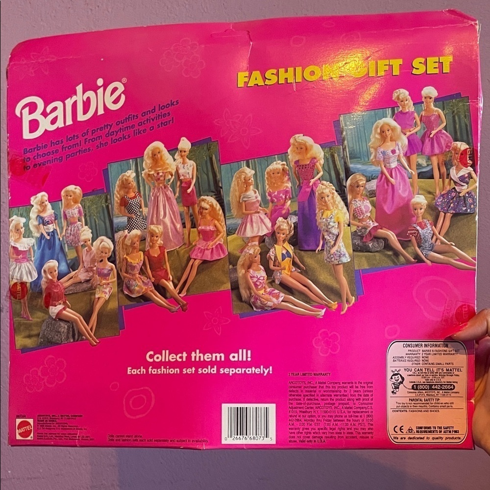 Vintage 90s Barbie Doll Fashion Gift Set 6 Outfits Formal and Casual Clothes - Picture 8 of 8